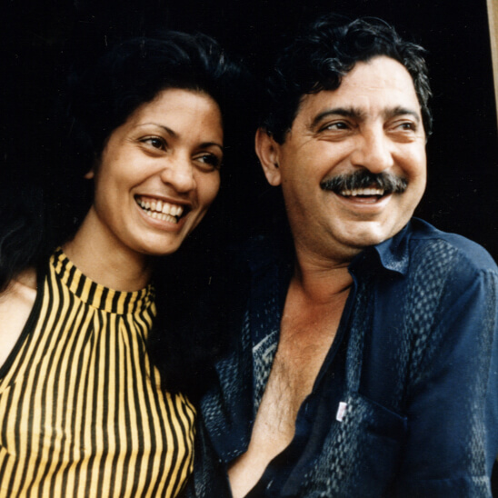 Fotografia de Chico Mendes e sua esposa Ilzamar Mendes